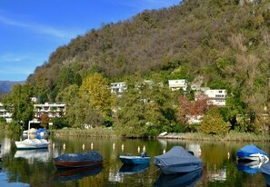 Marina - Private house with Pool 150m from the Lake. (Caslano)