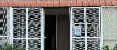 Voorkant van accommodatie