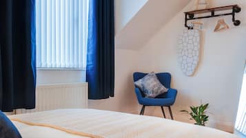 2 bedrooms, iron/ironing board, free WiFi, bed sheets