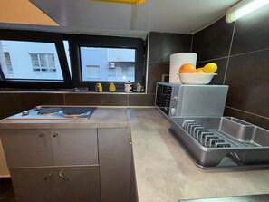 Standard Apartment, City View | Private kitchen | Espresso maker, coffee/tea maker, electric kettle - Belgrade Center Apartment Studio (Belgrade)