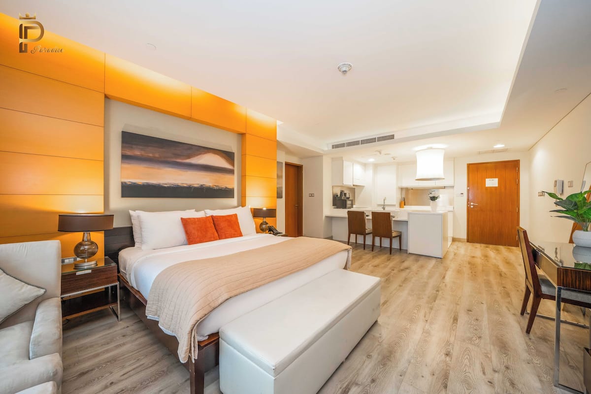 Studio | Bộ đồ giường cao cấp, két bảo mật tại phòng, trang trí khác biệt