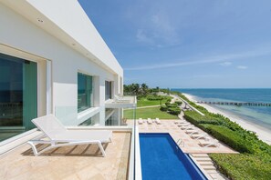 Villa Luxe, piscine privée, vue océan | Vue sur la plage/l’océan
