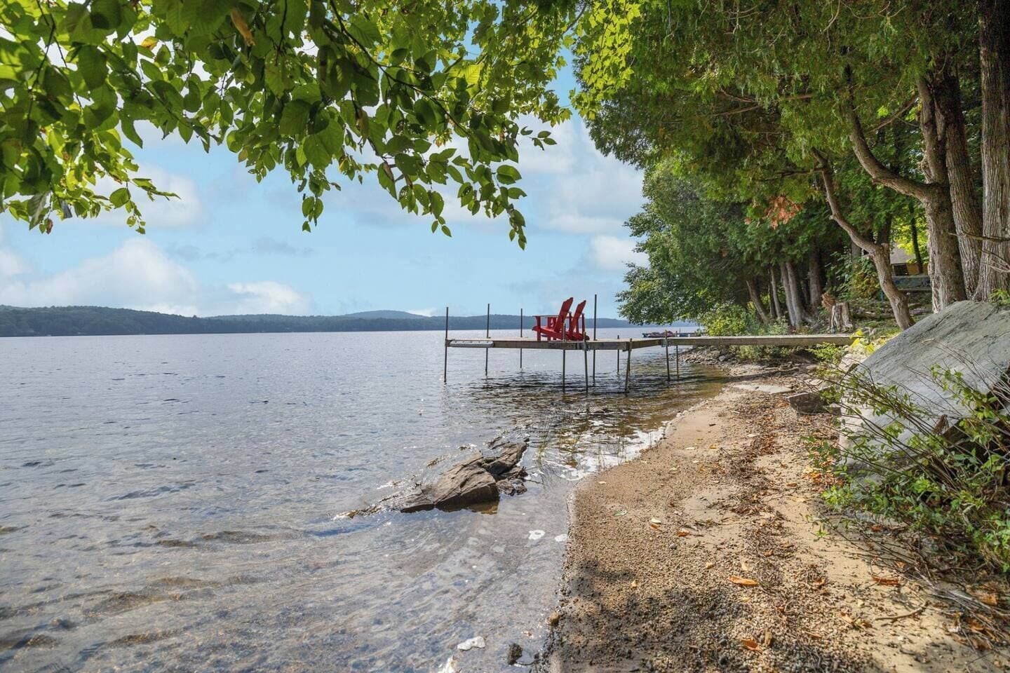 Waterfront with dock