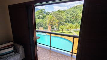 Luxury Double Room, Lanai, Pool View | View from room