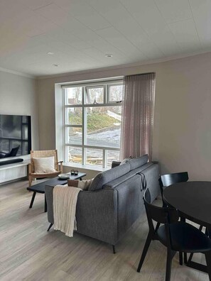 Apartment | Living area - Lovely 2-bed Apartment in Central Akureyri (Akureyri)