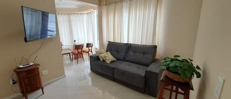 Premium Apartment | Living area | 40-inch Smart TV with digital channels, Netflix, streaming services