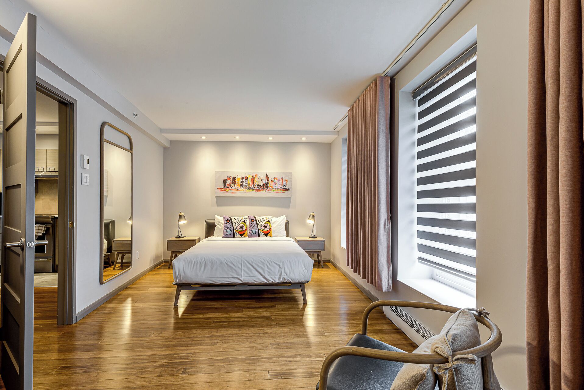 Departamento, 1 cama Queen size, cocina (C01) | Decoración personalizada y muebles diferentes 