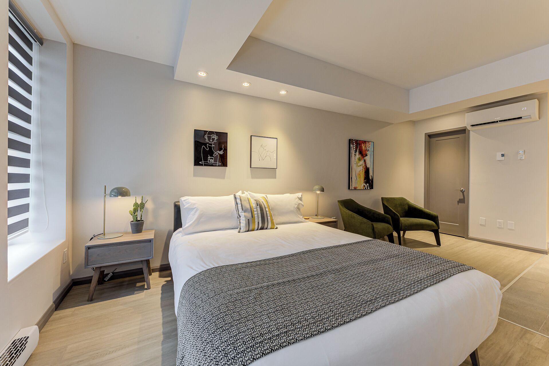 Estudio, 1 cama Queen size, cocina (B10) | Decoración personalizada y muebles diferentes 