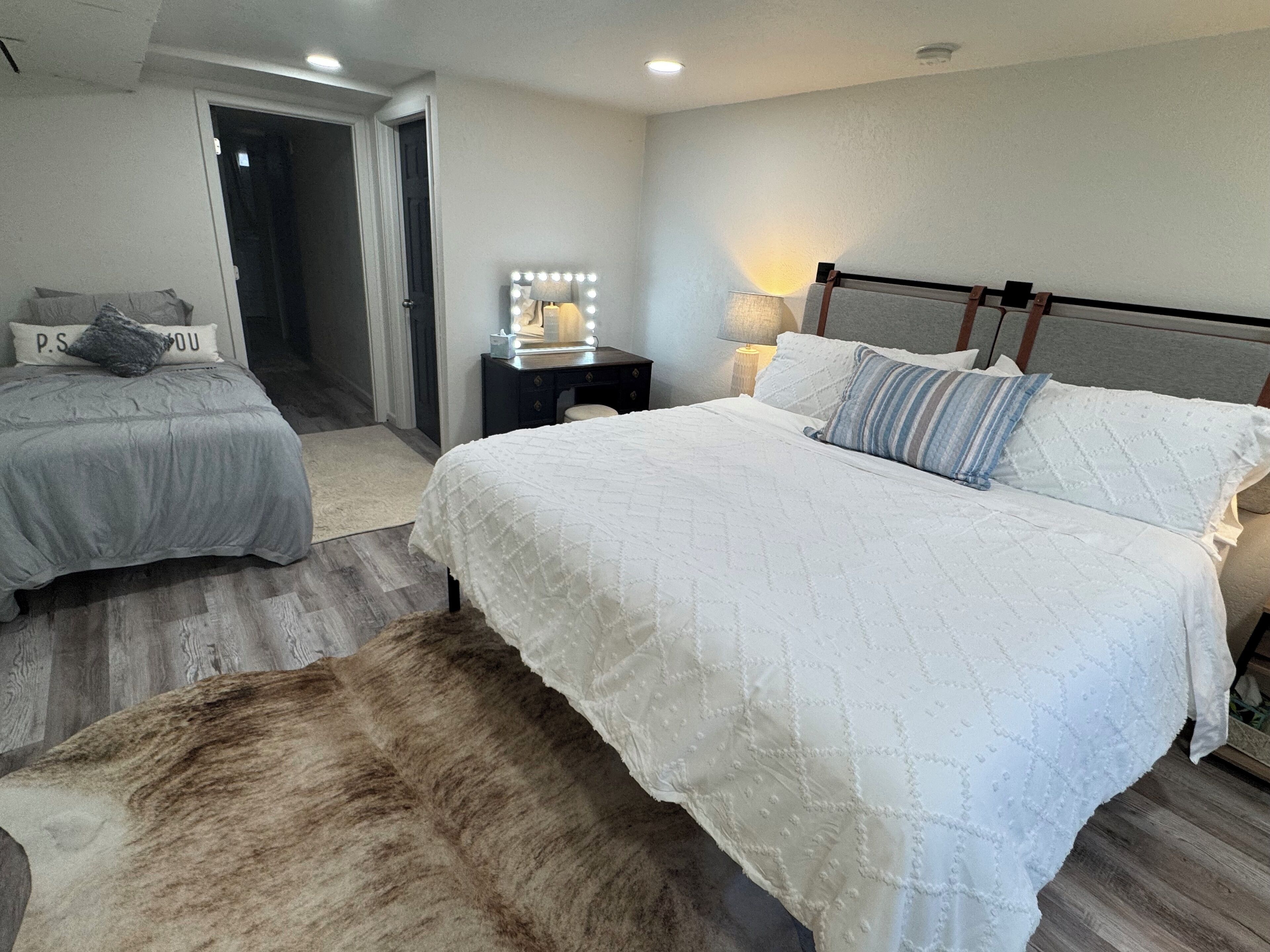 4 dormitorios, escritorio, tabla de planchar con plancha y wifi gratis