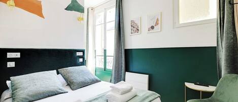 Desk, iron/ironing board, free WiFi, bed sheets