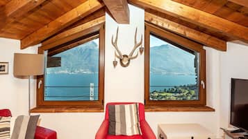 Fernseher, Kamin, DVD-Player