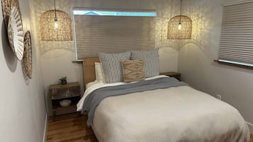2 bedrooms, iron/ironing board, travel cot, WiFi