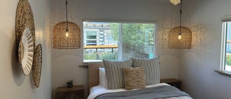2 bedrooms, iron/ironing board, travel crib, WiFi