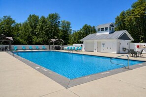 A heated pool
