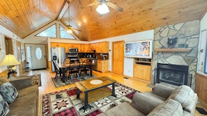 Smart TV, chimenea