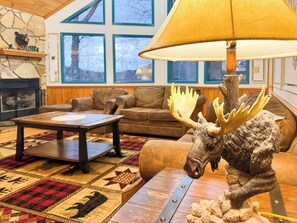 TV connectée, cheminée