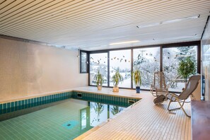 Indoor pool, a heated pool