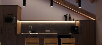 Grünstein vacation apartment, 105 m², 3 separate bedrooms, barrier-free bathroom with shower and bathtub, living/dining room, balcony