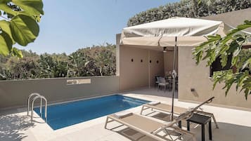 Una piscina riscaldata