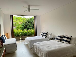 Apartemen | 2 kamar tidur, meja kerja, dan internet