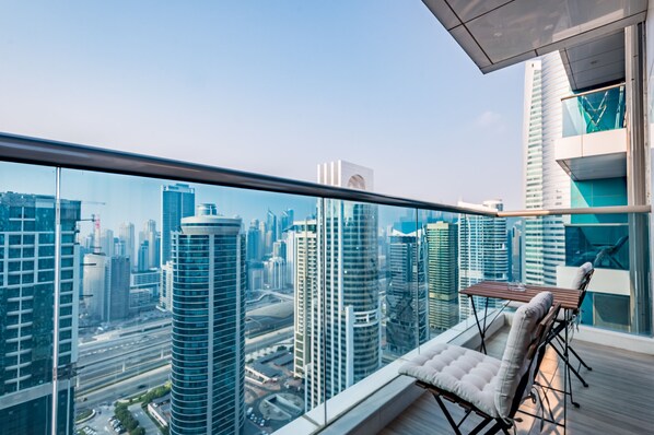 Property grounds - Chic 1BR w/ Scenic Views Near Metro | Sky-high Unit (Dubai)