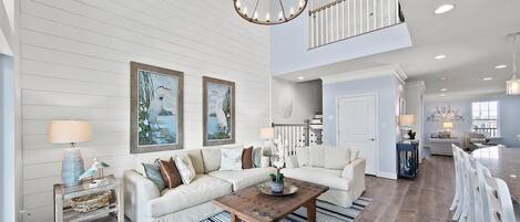 Smart TV, fireplace, offices, computer monitors