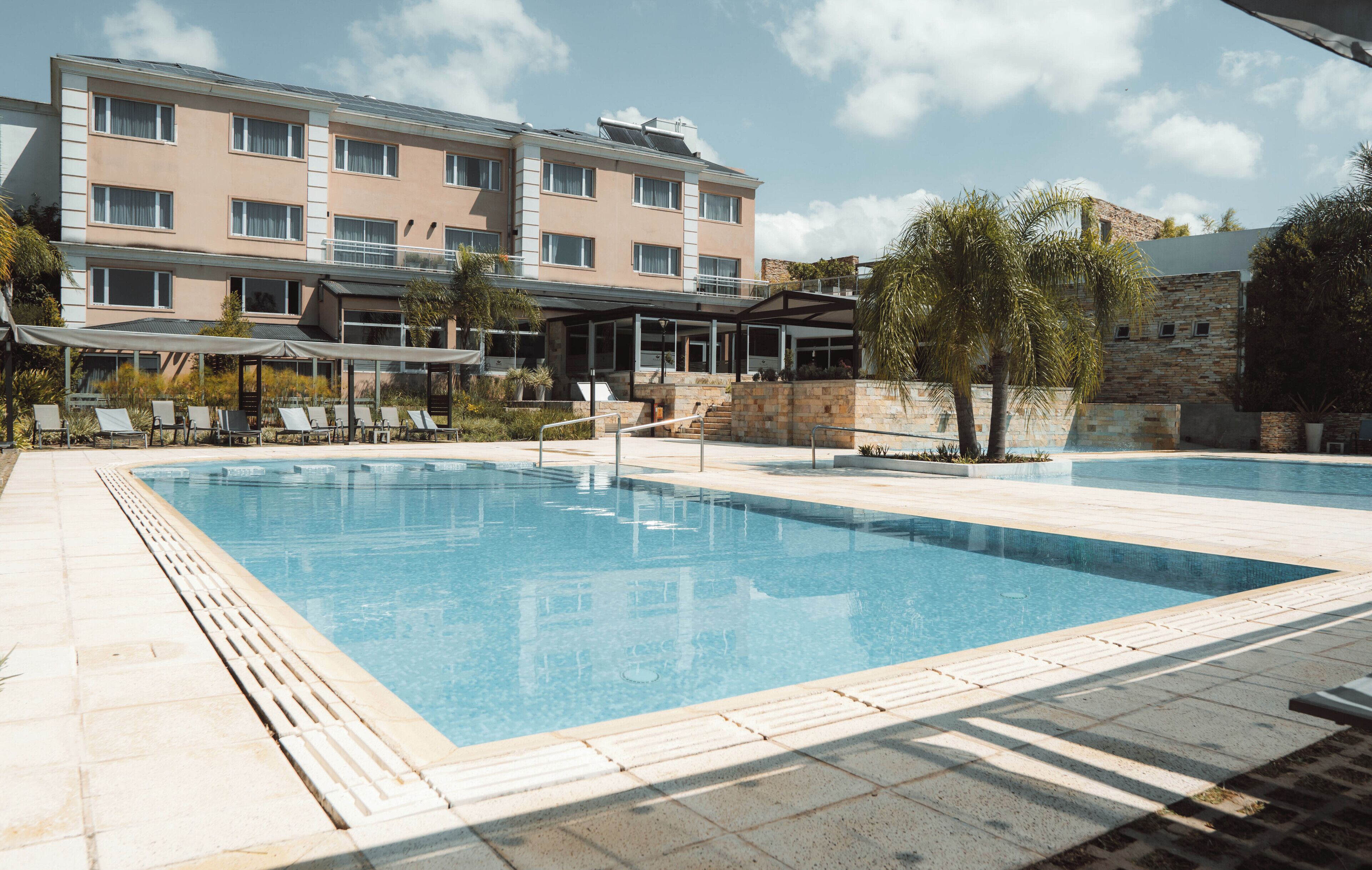 Indoor pool, 2 outdoor pools, pool umbrellas, pool loungers