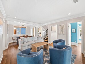 TV, fireplace, DVD player - Private Paradise on Front Beach Rd | Private Beach Access + Pool + Pet Friendly! (Panama City Beach)