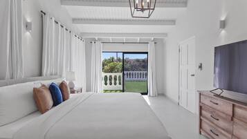 Luxury Villa, Partial Ocean View | 6 bedrooms, in-room safe, blackout drapes, iron/ironing board