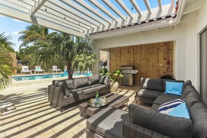 Luxury Villa, Partial Ocean View | Terrace/patio - Bocobay Villa Collection (Noord)