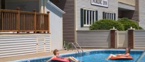 Indoor pool, a heated pool
