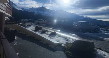 29m² apartment in Prapoutel, ideal for skiing, sleeps 5 and has a balcony.