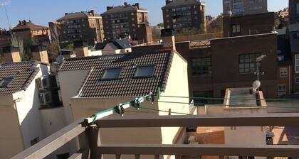 Very bright duplex with balcony and views