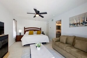 4 makuuhuonetta, silitysrauta/-lauta, Wi-Fi, vuodevaatteet