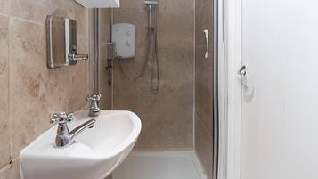 Hair dryer, towels, toilet paper