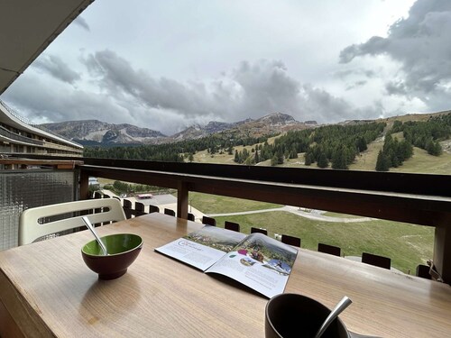 Studio cosy pour 4 pers. à 50m des pistes avec Wi-Fi et parking, Le Dévoluy