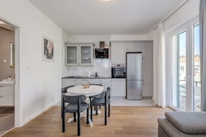 Deluxe Apartment, Balcony | Private kitchen | Coffee/tea maker - Finn Luxury Rooms (Split)