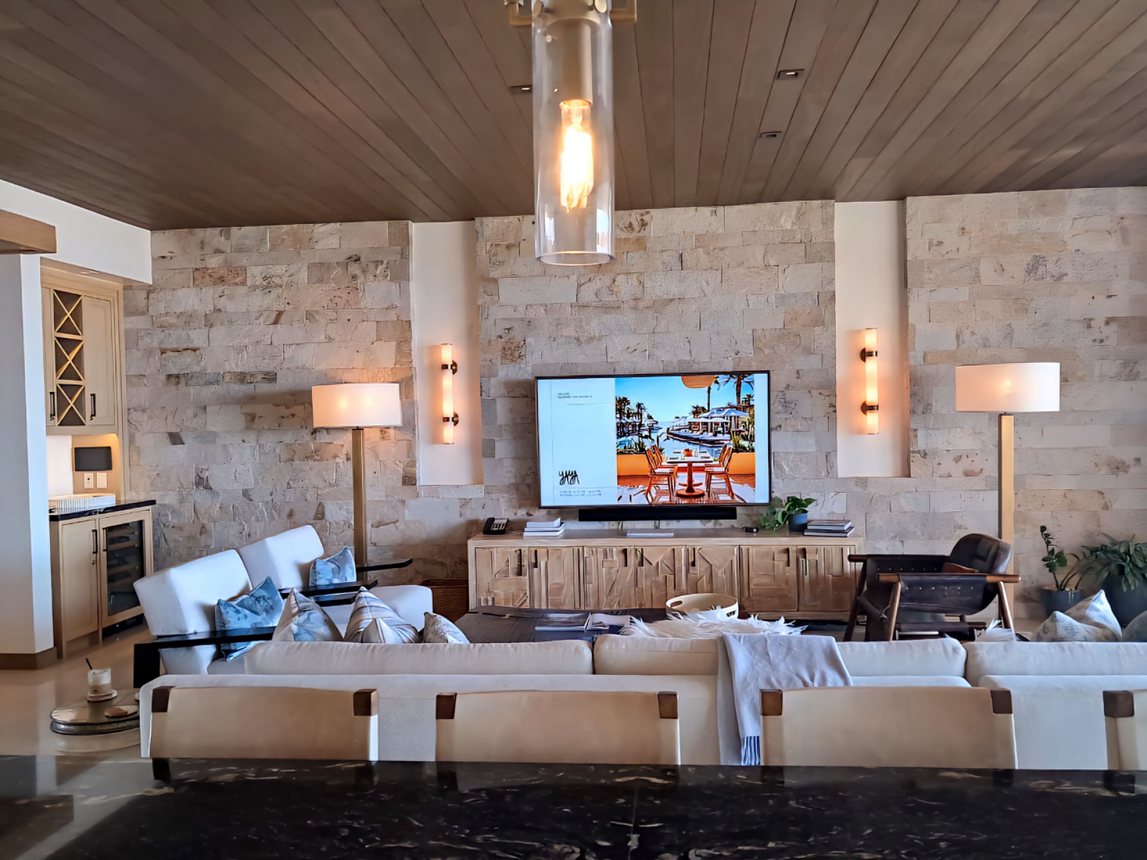 Luxury Villa, Ocean View | Living area