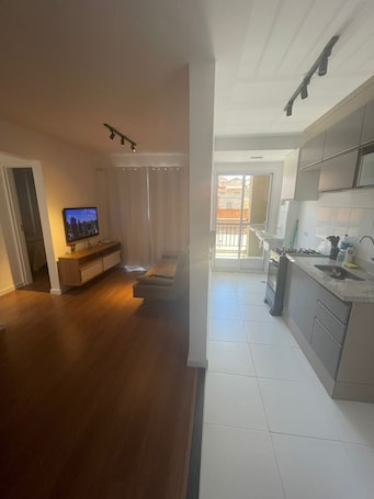 電子レンジ、オーブン、コンロ、コーヒー / ティーメーカー. Comfortable apartment Animália Park, Thermas Da Mata, Shopping