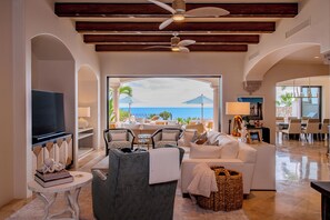 TV connectée, cheminée, jeux vidéo, lecteur de DVD