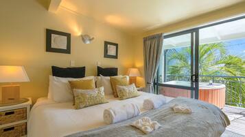Superior-Chalet, 1 Schlafzimmer, Whirlpool, Meerblick