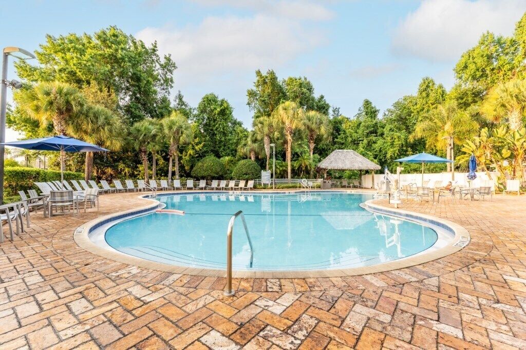 Una piscina riscaldata