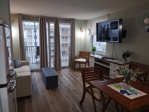 TV connectée, cheminée