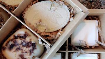 A box containing various types of ice cream.