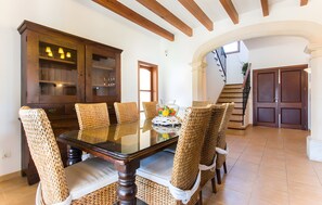 Dining - Country House 'Port Verd Ref 06' with Private Pool, Private Terrace and Wi-Fi (Cala Bona)