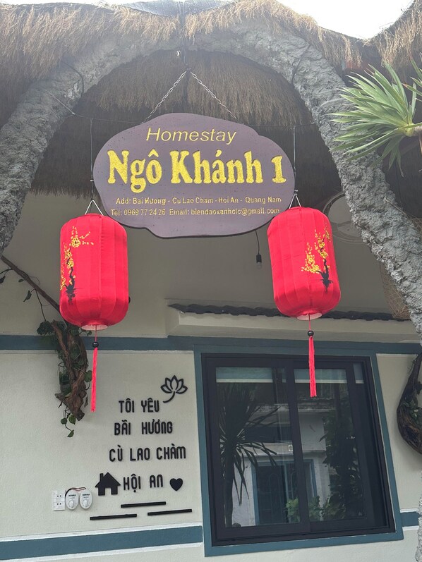 Majoituspaikan julkisivu