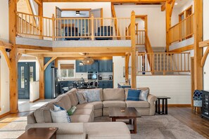 TV, fireplace, video games, DVD player