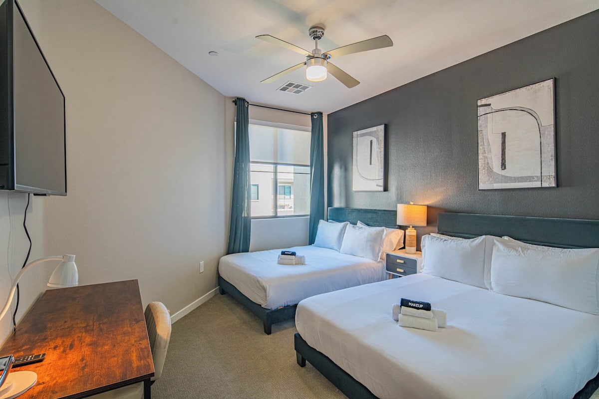 Appartement Design, 1 chambre, non-fumeur, balcon | 2 chambres, bureau, espace de travail pour ordinateurs portables