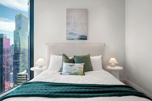 2 makuuhuonetta, silitysrauta/-lauta, Wi-Fi, vuodevaatteet