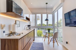 Microwave, stovetop, coffee/tea maker, toaster - Casa Azul New Deluxe Studio Apt w/Great Views, Pool & Jacuzzi (Nuevo Nayarit)